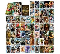 Generisch Brainrot Fantasy Creatures Trading Cards 92 Piece Complete Set Italian Illustration Style Including Steal a Brain Red Game for Collectors