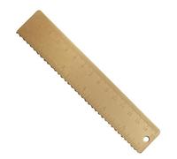 Generisch Brass Measuring Tool - Ruler with 15cm Hanging Hole, Heavy Duty Copper Ruler with Precision, Fine Ruler for Bookmarks, Practical Durable Measuring Tool | AR Paint
