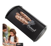 Generisch Bread Bread Storage Box - Bread Cost for Kitchen Counter | Bread Storage Case | Bread Holder | Roll the Top Lid Food Container | Household Dessert Fresh Organiser Box for Toast Bread