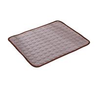 Generisch Breathable Cat Bed Mat with 4X More Material, Portable Washable for Indoor Outdoor Ideal as a Summer Bed for Cats (Brown, S)