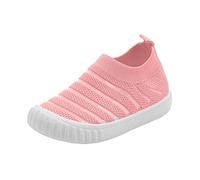 Generisch Breathable girls' casual shoes with woven mesh for summer lightness, comfortable fit in everyday life, pink, 11.5 UK Child