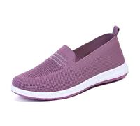 Generisch Breathable Mesh Clogs Low Summer Slip On Shoes for Mothers, purple, 9 UK