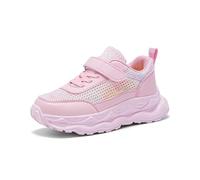 Generisch Breathable Mesh Trainers for Girls with Glitter Design - Lightweight Comfortable Everyday Running Shoes for School Leisure in Four Seasons, pink, 10.5/11 UK Child