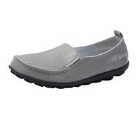 Generisch Breathable women's casual shoes with lacing, fashionable comfort shoes for everyday use, ideal for various occasions, gray, 5 UK