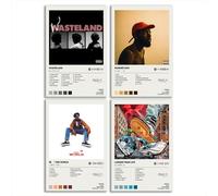 generisch Brent Poster Faiyaz Album Cover Limited Edition Posters (Set of 4) Unframed 8 inch x 12 inch (20 x 30 cm) Room Aesthetic Scannable Song Code Music Posters
