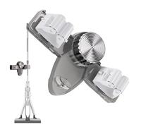 Generisch Broom Holder with Suction Cup - ABS Standard 1 Piece 19 x 7.8 x 5.3 cm Durable | Mop Clip with Gripper Storage Tool Rack Organization Easy Access | Kitchen Bathroom Garage