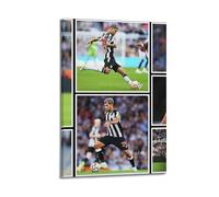 Generisch Bruno Guimaraes Football Star Poster Canvas Room Beautiful Wall Art Prints Home Modern Decorations 12 x 18 Inch (30 x 45 cm)