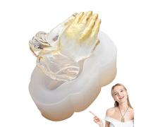 Generisch Buddhist Prayer Hand Pendant, Silicone Resin Mould, Buddha Bead Pendant, Tools, Crafts, Family, Lovers of Handmade Candles and Candle Making