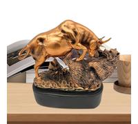 Generisch Bull and Bear Statue - Financial Decoration Stock Market Symbol Figure - Resin Table Decoration for Investors Office Decoration Gift Idea Men