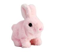 Generisch Bunny à Sauter, jouets de Lapin Pour - électrique réaliste - Figures d'animaux en Peluche interactive Pour Les Filles des garçons, sautant, tremblement de Nez, oreilles tremblantes