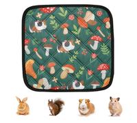 Generisch Bunny Cage Mat, Washable Reusable Bunny Floor Mats, Small Animal Bedding and Urine Pad for Daily Rest, Sleep, Playpen, Indoor Outdoor Home or Travel Use, 47.24 x 24.02 x 0.39 inches