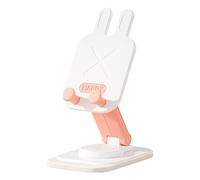 Generisch Bureau Phone Support, Foldable Desktop Support for Smartphone, 360° Rotary Rabbit Design for Home Travel Table Support