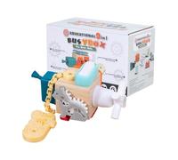 Generisch Busy Wooden Cube Toy - Activity Learning Cube for Children, Fine Motor Skills Educational | Suitable for Preschool, Girls, Nursery, Travel, Living Room, Bedroom