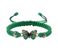 Generisch Butterfly Bracelets for Teen Girls, Adjustable Cord, Butterfly Bracelets for Women, Cute Butterfly Charm Bracelets England Bracelet, one size, Wire rope, No Gemstone