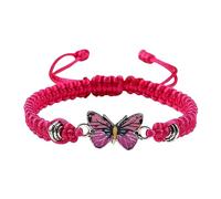 Generisch Butterfly Bracelets for Teen Girls, Adjustable Cord, Butterfly Bracelets for Women, Cute Butterfly Charm Bracelets England Bracelet, one size, Wire rope, No Gemstone