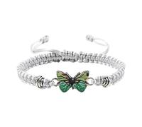 Generisch Butterfly Bracelets for Teen Girls, Adjustable Cord, Butterfly Bracelets for Women, Cute Butterfly Charm Bracelets England Bracelet, one size, Wire rope, No Gemstone
