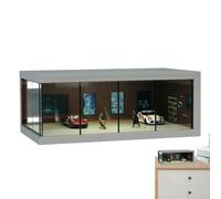 Generisch Cabinet d'affichage du modèle de , boîte claire pour la jouet, clear de la boîte d'affichage du modèle de - Parking réaliste, organisateur de jouets de véhicule empilable with