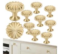 Generisch Cabinet Knobs Pack of 10 - Pumpkin Kitchen Handle, Zinc Alloy Antique Round Cabinet Handles for Living Room Bedroom Bathroom Furniture Renovation