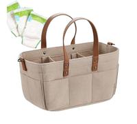 Generisch Caddy Made of Felt - Large Changing Bag for Changing Table & On the Go | Storage Basket for Nappies & Wipes, Multifunctional Nappy Bag