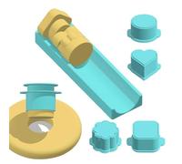 Generisch Cake Pop Cookie Cutter Set, Baking Accessories with 20 cm Tray, Baking Moulds - for Home, Kitchen, Birthday Party, Wedding Party, Dessert, Holiday Party, Children's Activity, Family