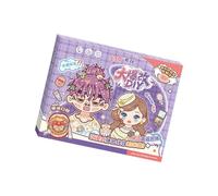 Generisch Calming Girls Pre-Cut Sticker Book Educational Craft Supplies | Girls DIY Activity Sticker Book for Home Classroom Preschool Travel Road Trip Airplane Birthday Holiday Party