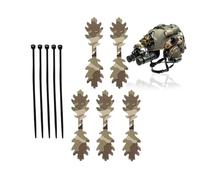 Generisch Camouflage Helmet - Base Jump Airsoft | Combat Helmet Ghillie Scrim | 5 Leaf Strips - Polyester | Portable Camouflage Equipment - Hunting Training Outdoor