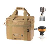 Generisch Camping Tank Backpack, 20 L Camping Stove Portable Carry Bag, Large Capacity, Protective, Multifunctional Camping Tank Storage Bag for Outdoor Camping, Hiking, BBQ, khaki, see description
