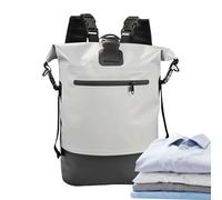 Generisch Camping Travel Bag - Waterproof Roll Top Backpack with 25L Capacity, Robust Travel Bag | Adventure Dry for Mountaineering, Trekking, Gym, Outdoor Sports, Men and Da, gray, see description