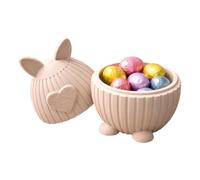 Generisch Candy Bowl - Cute 3D Printed Easter Bunny Box | Candy Storage Tray for Home and Table Party Kitchen Holiday Snacks Sugar Cookies