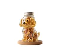 Generisch Candy Jar and Biscuit Jar, Airtight Ceramic Container with Silicone Lid, for Dog Treats, Biscuits, Sweets, Coffee Capsules, for Kitchen and Pet Friends (C)