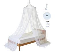 Generisch Canopy Bed | Elegant Dome Room Decor - Ceiling Canopy Tent Bed for Single Bed | for Small Large Sizes Girls Women Blanket Home Dorm Travel