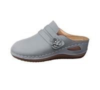 Generisch Canvas Shoes Women's Blue Large Sizes with Platform Headband and Open Toe Ice Hockey Shoes Women, gray, 8.5 UK