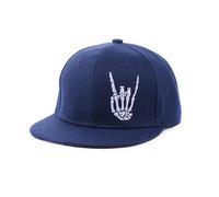 Generisch Cap Cleaning Kit Men Baseball Cap Adjustable Flat Peak Trucker Hat Skeleton Hand Snap Backpack Skateboard Hats for Boys Teens Cap Neon, blue, One Size