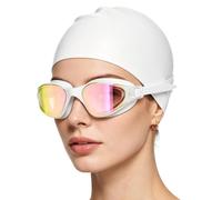 Generisch Cap da bagno e occhialini| Protezione UV HD Visione Ampia Antiappannamento, Occhiali Nuoto Adulti - per Snorkeling Esplorazione Giochi in Piscina Acque Libere