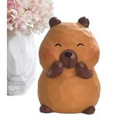 Generisch Capybara Figure, Cute Animal Statues from - Capybara Car Dashboard Desktop Table Decoration - Hand Carved Capybara Statue for Home Decoration