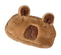 Generisch Capybara Pencil Case, Plush Capybara Pencil Case - Cute Large Storage Zip Pocket Aesthetic Bag for Travel Teaching Students Teenagers Girls Women