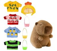 Generisch Capybara Plush Toy, Kapybara Cuddly Toy for Children, Realistic Animal Doll, Living Cushion, Gift for School, Birthday, Christmas, Girls, Babies