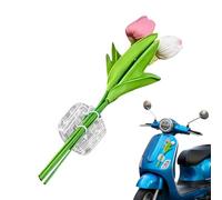 Generisch Car Flowers - Dee Decor Romantic Alphabet Letters | Deee Bouquet Stickers for Car - for of Electric Scooters, Vehicles, Office and Home
