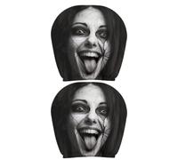Generisch Car Headrest Cover Haunted Scary Washable