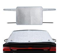 Generisch Car Windscreen Cover, 2-Layer Car Windscreen Snow Covers, Winter Rear Window Covers with Hook and Invisible Magnet for Car, Truck