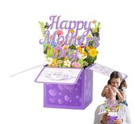 Generisch Card, Floral Greeting Design, Mother Appreciation Message Card with Layered Paper Effect System, Compact Cardstock Material, Romantic Gift Design, Greeting Accessories for Special Occasion