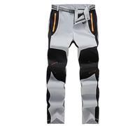 Generisch Cargo Trousers Men's Checked Quick Drying Outdoor Trousers, Hiking, Ski and Climbing Trousers, Men's Cargo Trousers, White, XL