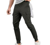 Generisch Cargo Trousers Men's Long Jogger Sports Trousers Elastic Waist with Drawstring Sweatpants Stretch Sweatpants Slim Fit Training Trousers Breathable Leisure Trousers Regular Fit Hiking