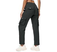 Generisch Cargo Trousers Women's High Waist Jogging Bottoms with 6 Pockets Work Trousers Baggy Comfortable Leisure Trousers High Waist Cargo Trousers Training Trousers Outdoor Hiking Trousers Straight