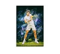 Generisch Carlos Alcaraz Poster of Tennis Stars Canvas Painting Wall Painting Bedroom Home Decor Hanging Painting 08 x 12 inches (20 x 30 cm)