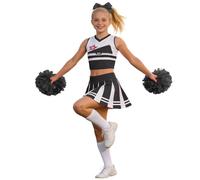 Generisch Carnival Cosplay Costume Elegant Cheerleader Costume for Girls, Ideal for Dance Performances at the Court, Children's Parties