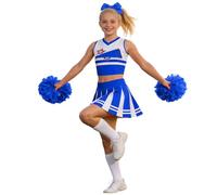 Generisch Carnival Cosplay Costume Elegant Cheerleader Costume for Girls, Ideal for Dance Performances at the Court, Children's Parties