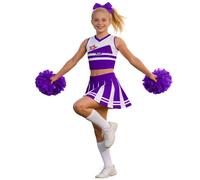 Generisch Carnival Cosplay Costume Elegant Cheerleader Costume for Girls, Ideal for Dance Performances at the Court, Children's Parties