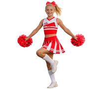 Generisch Carnival Cosplay Costume Elegant Cheerleader Costume for Girls, Ideal for Dance Performances at the Court, Children's Parties