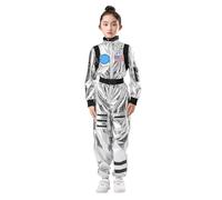 Generisch Carnival Costume, Space Astronaut Costume for Kids, Space Adventures (Black, 5-6 Years)